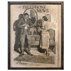 1922 Magazine Cover Illustration on Canvas