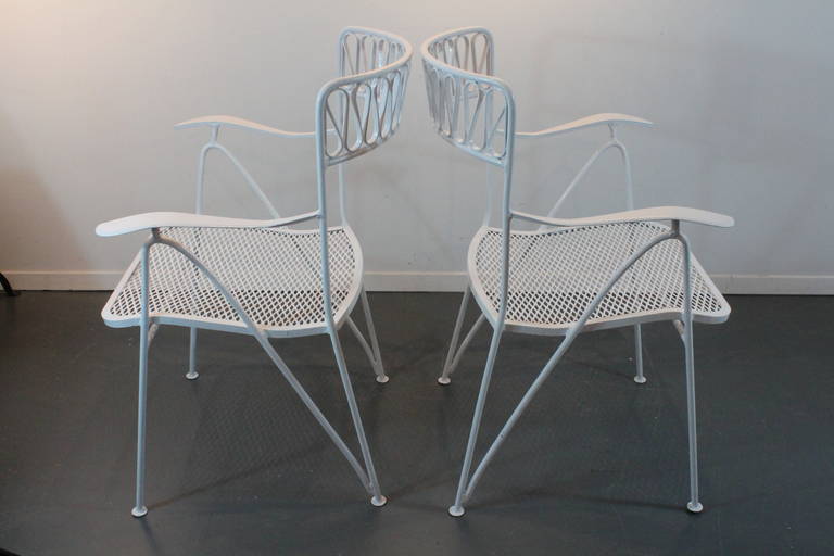 American Set of Five Maurizio Tempestini Ribbon Chairs for Salterini