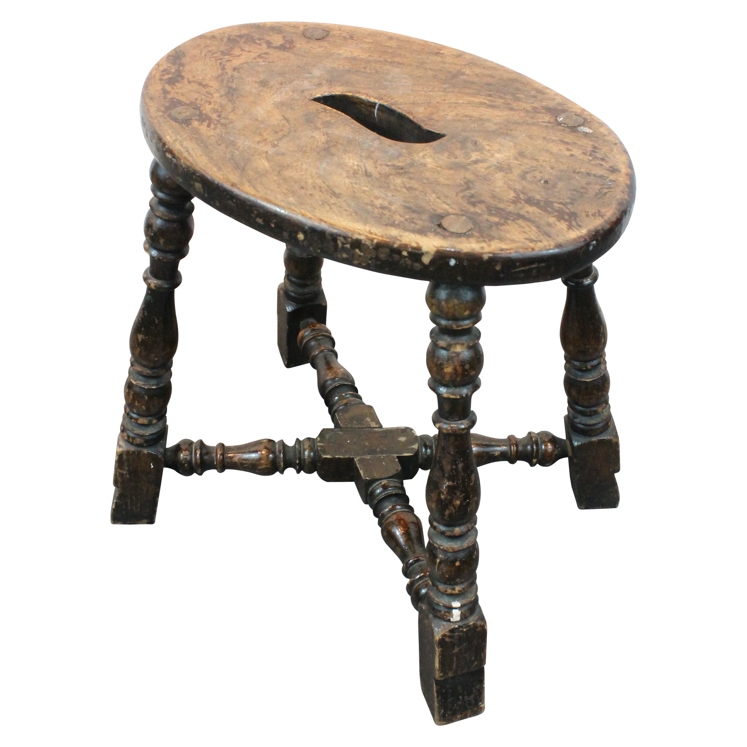 William and Mary Carrying Stool For Sale