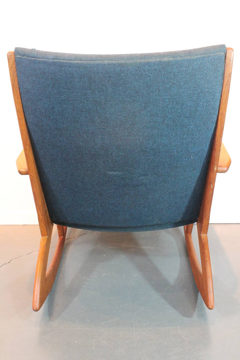 Georg Jensen Danish Teak Rocker In Good Condition In 3 Oaks, MI