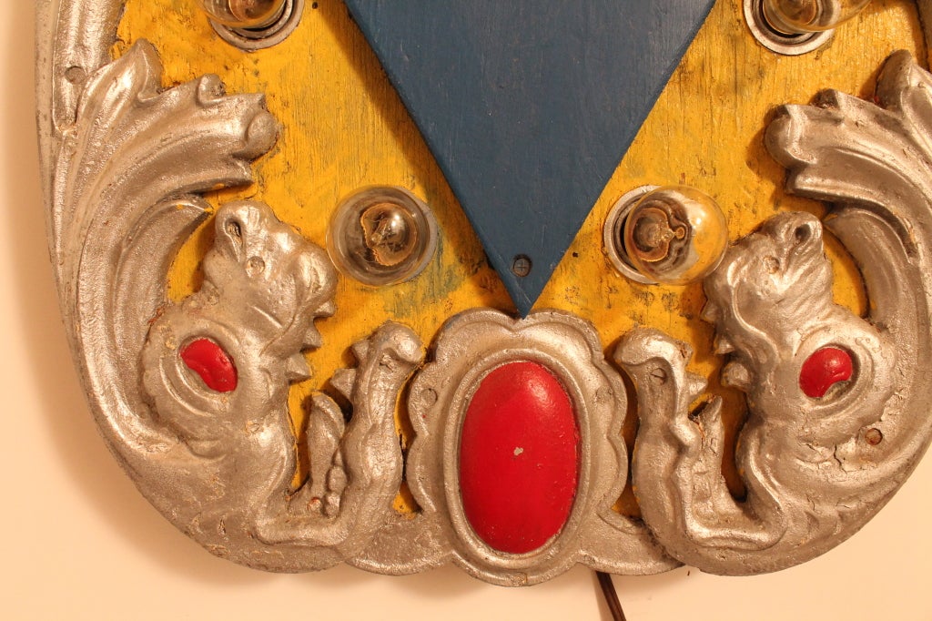 American Graphic Lighted Carousel Panel For Sale