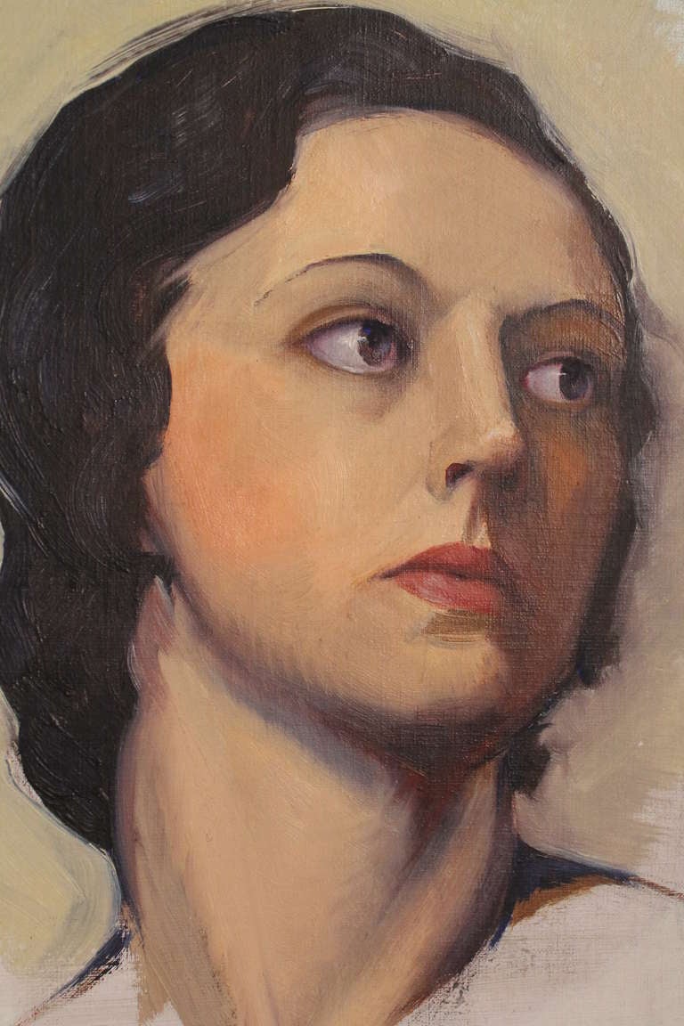 American Art Deco Female Portrait
