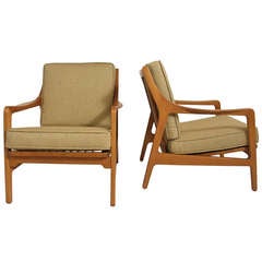 Pair of 1950's Scandia Lounge Chairs