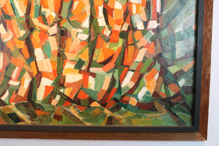 Large Cubist Inspired Figurative Painting