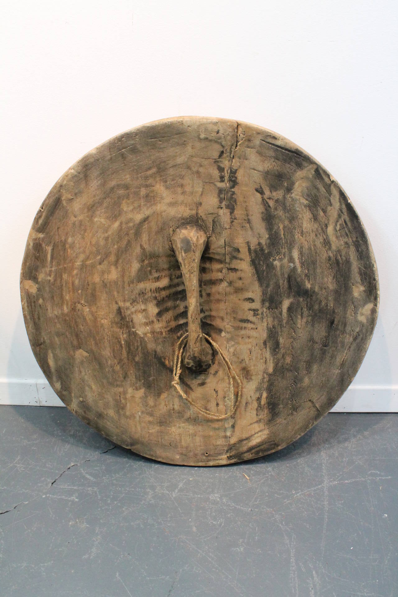 Early 20th Century Carved Congo Shield 5