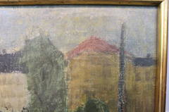 Signed 1940's Copenhagen Street Scene