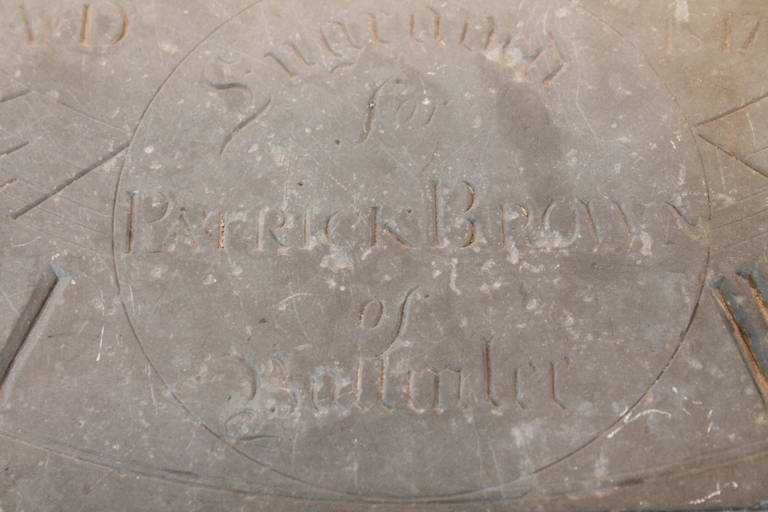1847 Engraved Slate Sundial 1