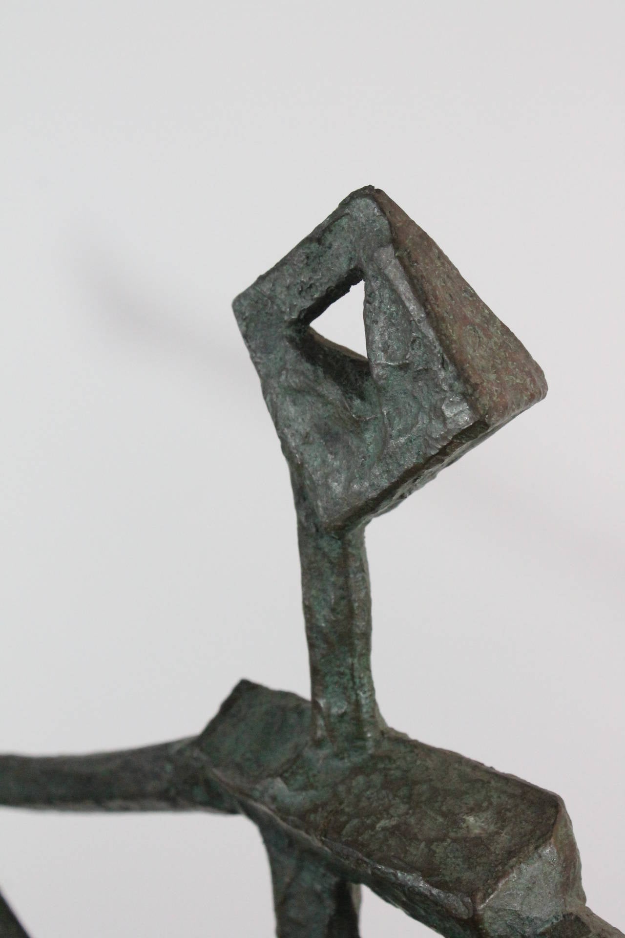 Late 20th Century Bronze Harriet Kittay Modernist Figurative Sculpture For Sale
