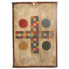 Graphic Painted Parcheesi Gameboard