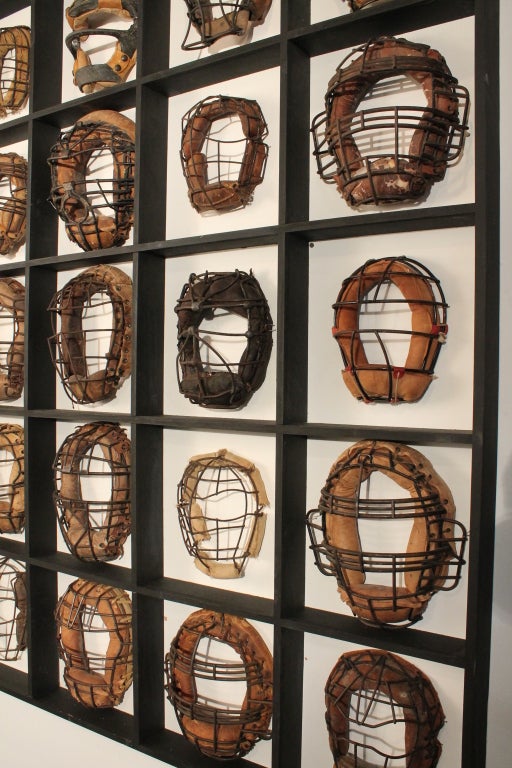 American Collection of 25 Mounted Baseball Catcher's Masks