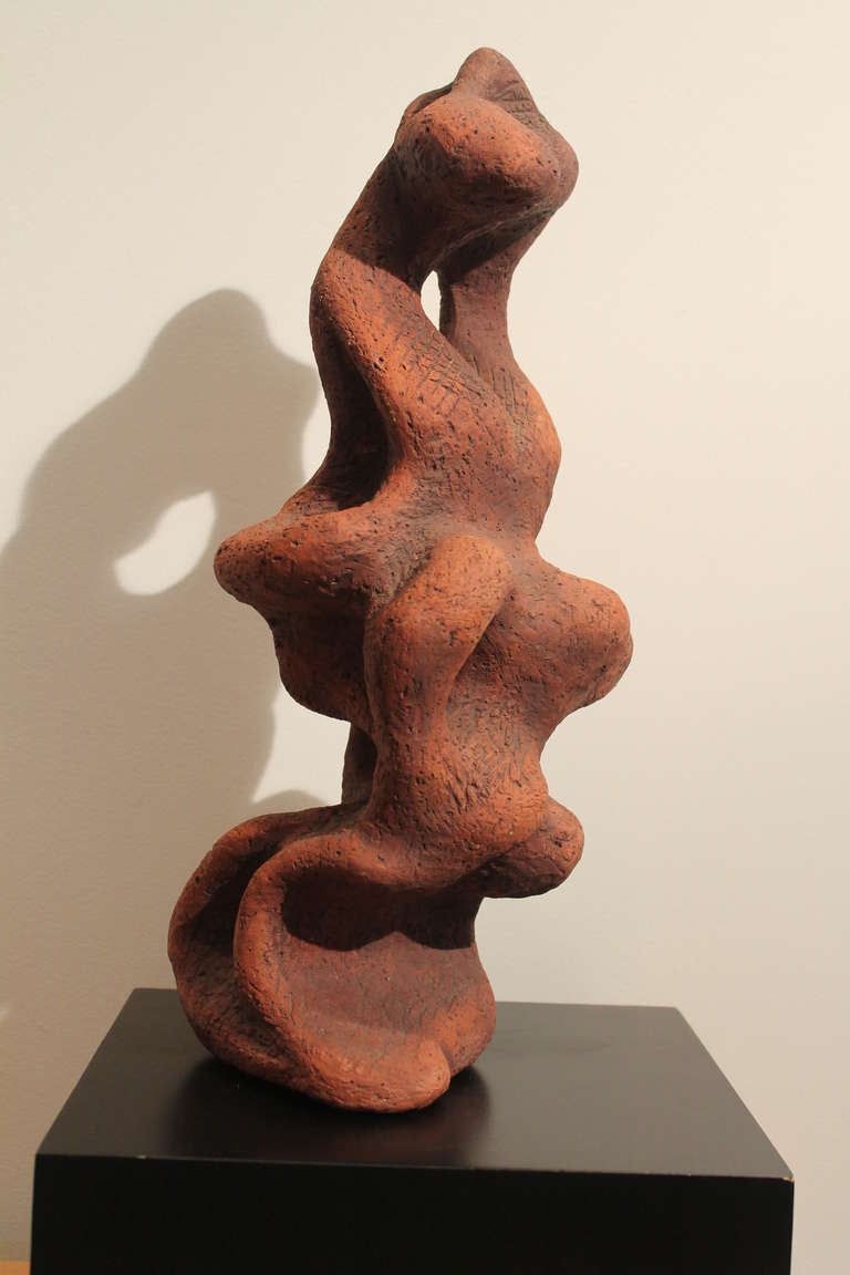1950's Amorphous Abstract Ceramic Sculpture For Sale 1