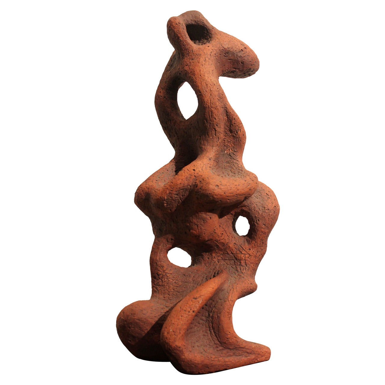 1950's Amorphous Abstract Ceramic Sculpture For Sale