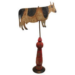 19th Century French Cow Weathervane