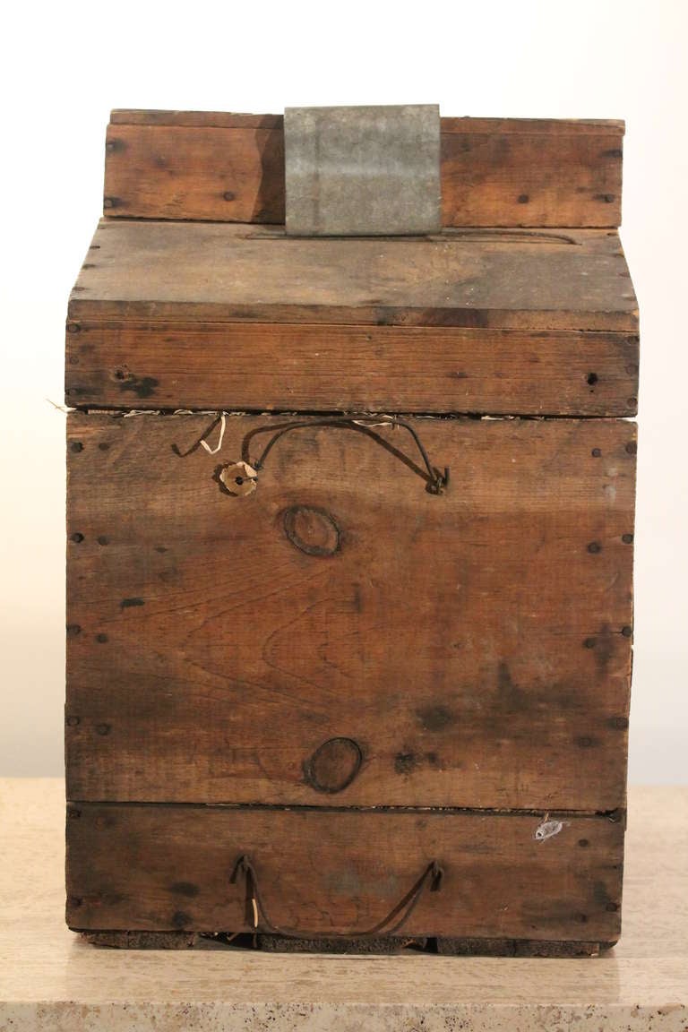 20th Century 1905 Demijohn Wine Crate