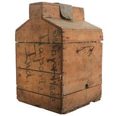 Antique 1905 Demijohn Wine Crate