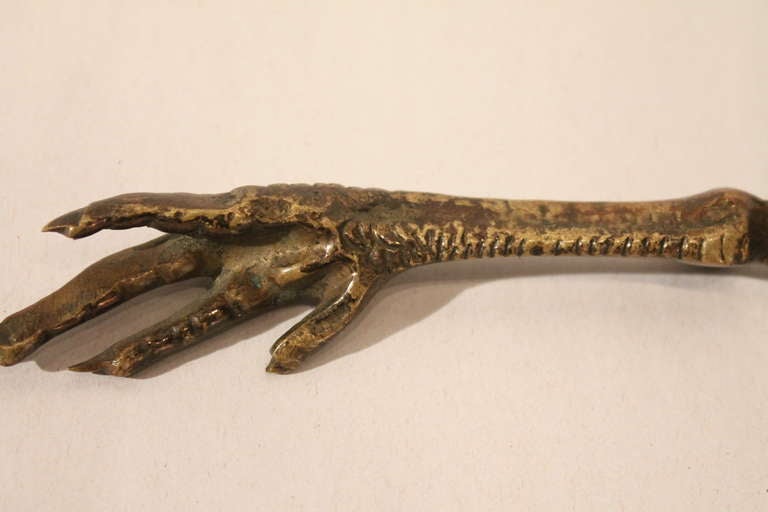 19th Century Bronze Feather Letter Opener 6