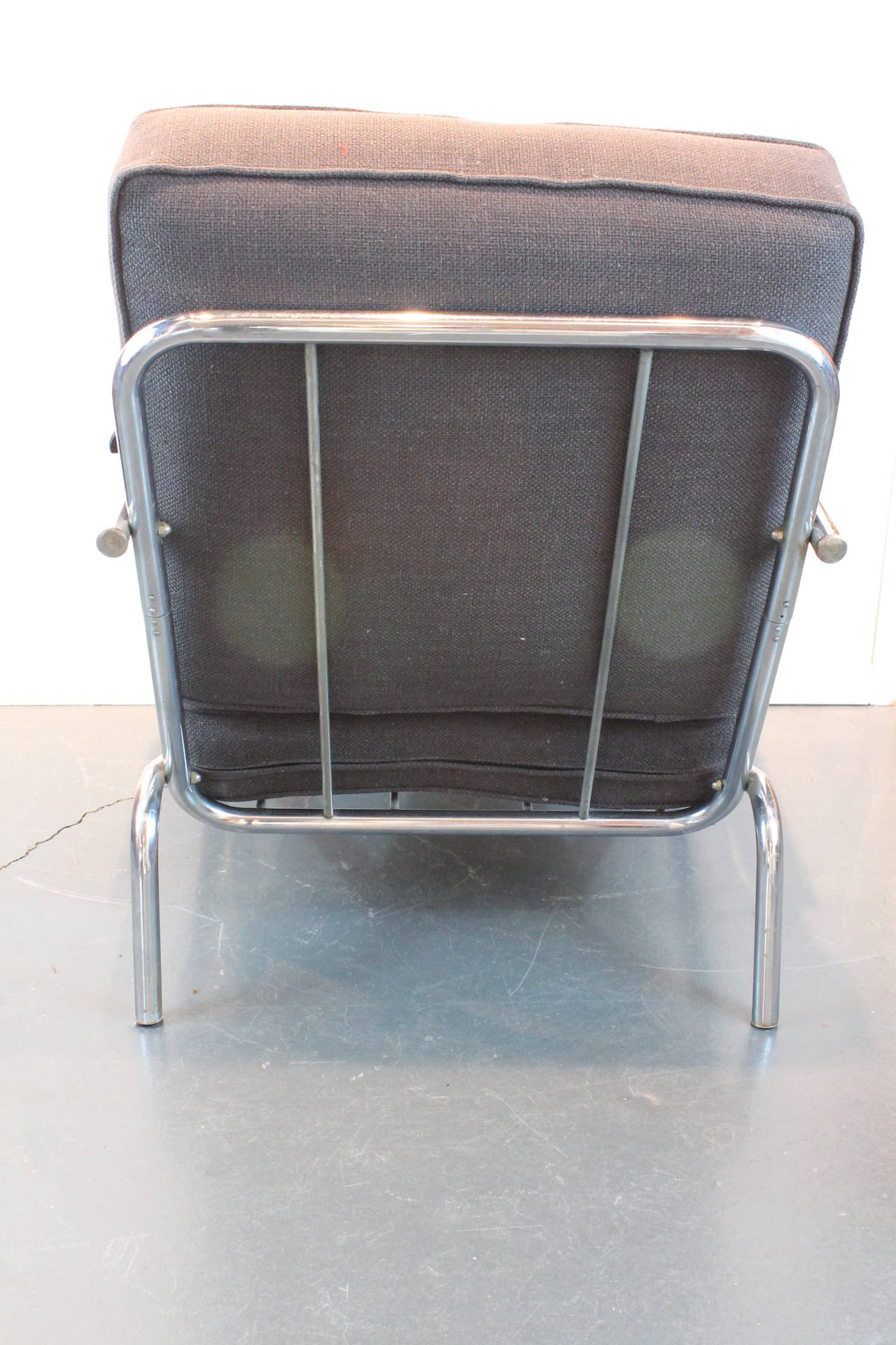Streamline Art Deco Lounge Chair For Sale 1