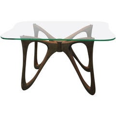 Biomorphic Mid-Century Modernist Sculptural Side Table