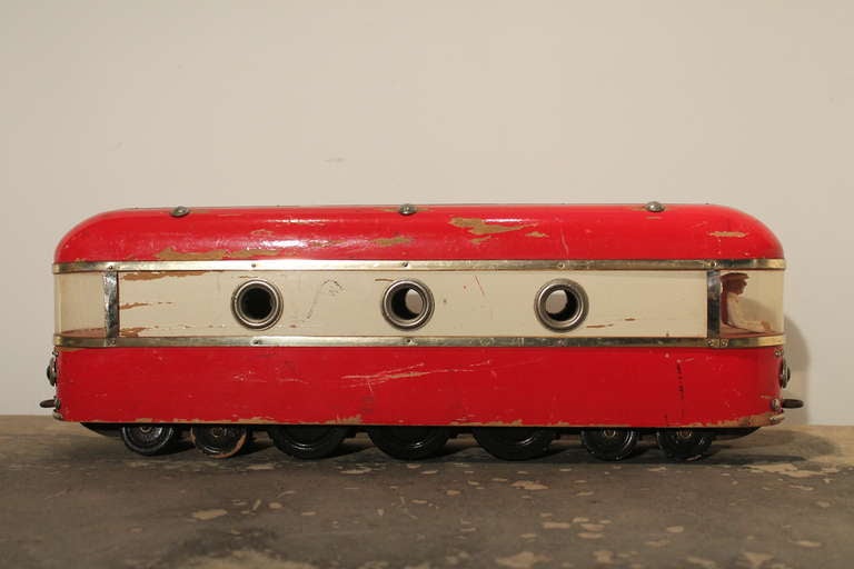 American Large Scale Art Deco Wood Toy Train