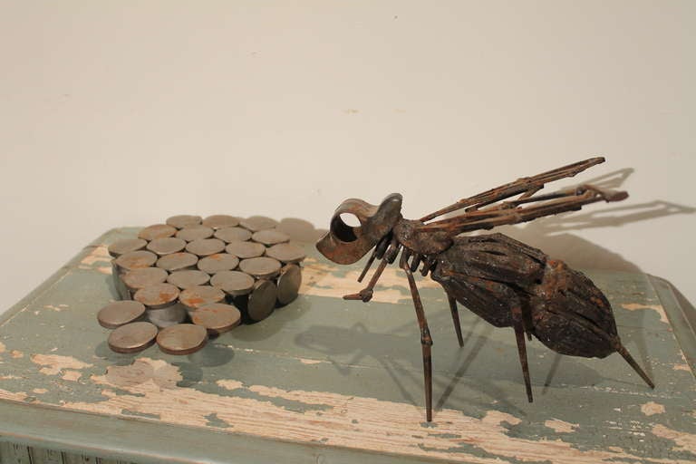 Iron Wasp Sculpture 2