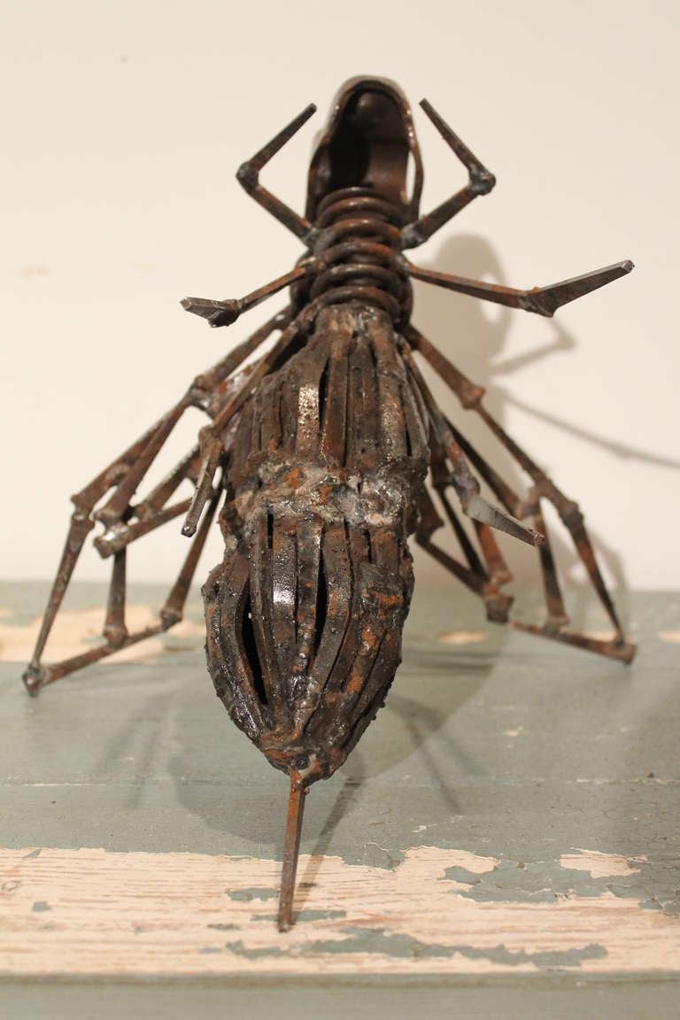 Iron Wasp Sculpture 4