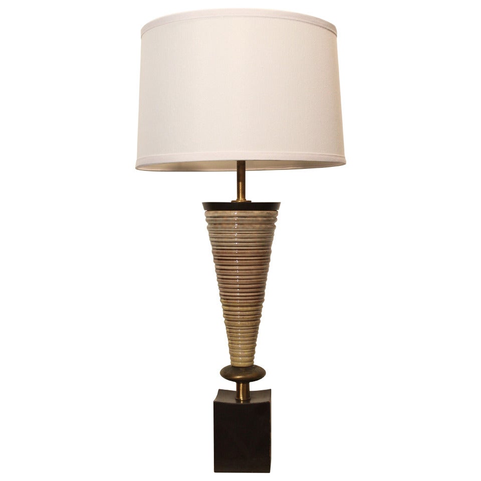 Mid-Century Modern Rembrandt Ceramic Table Lamp For Sale