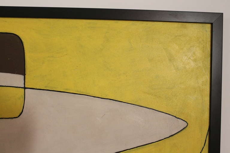 1955 Howard Church Minimalist Abstract Oil In Good Condition In 3 Oaks, MI