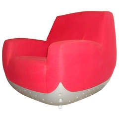 Italian Domodinamica Red Swing Club Chair