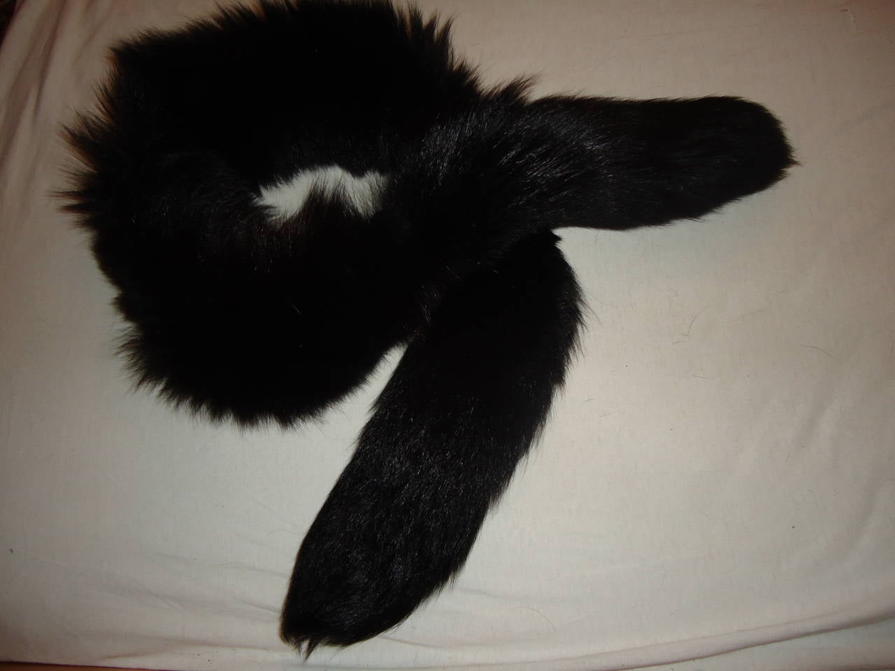 Black Fox Fur Colar