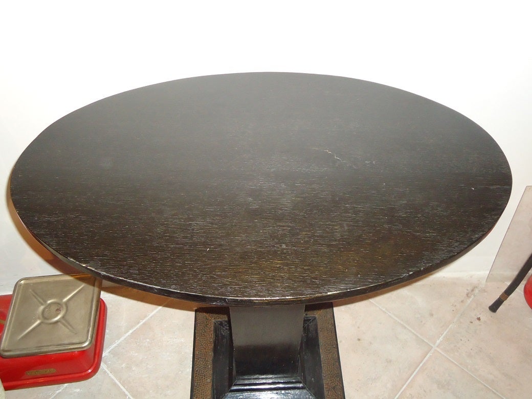 Vienna Secession   1910  Thonet Table with Brass In Excellent Condition For Sale In Boca Raton, FL