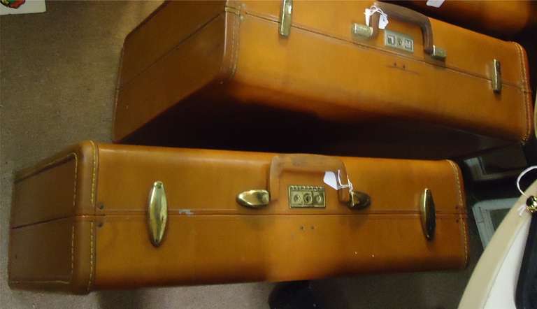 samsonite leather luggage