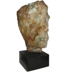 Contemporary Brutalist  Granite Stone Sculpture of a Man