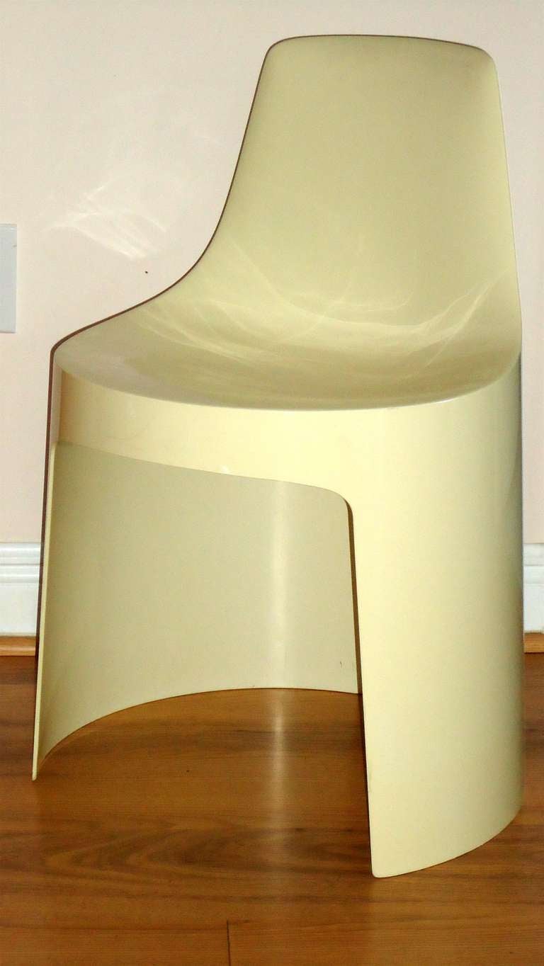 Pair of Mid-Century Modern Plastic Chairs designed for Kartell