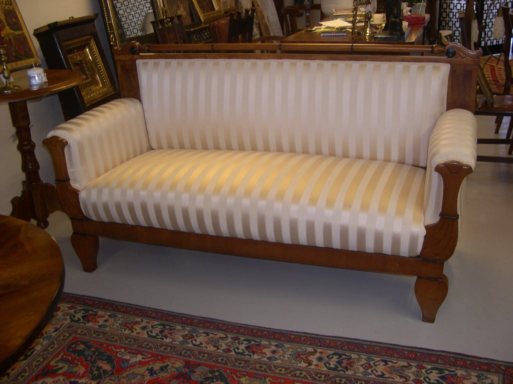 SALE!-Gustavian Cherywood 19th c Antique Sofa Settee