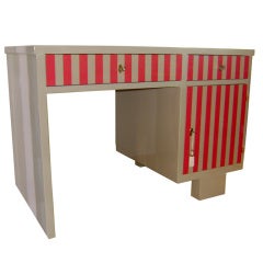 French Mid - Century Modern Lacquer  Writing Table Desk