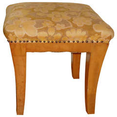 Antique Art Deco 1920th Maple Wood Stool Attributed Arne Arbus