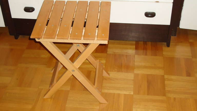 6 pcs of 20 th c Modern Folding stools