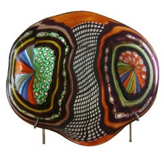 Large Murano Glass Plate 