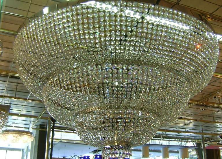 Huge Dome Swarovsky Crystal Chandelier