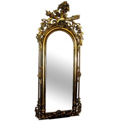 Antique SUPER SALE! - Gustavian Early 19 th c  Mirror with Console Carryatides Set