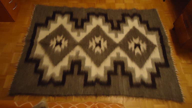 Lamb Wool Handmade  Kilim Carpet Rug Throw