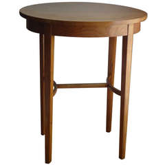 Gustavian 1920 Oval Oak Side Table