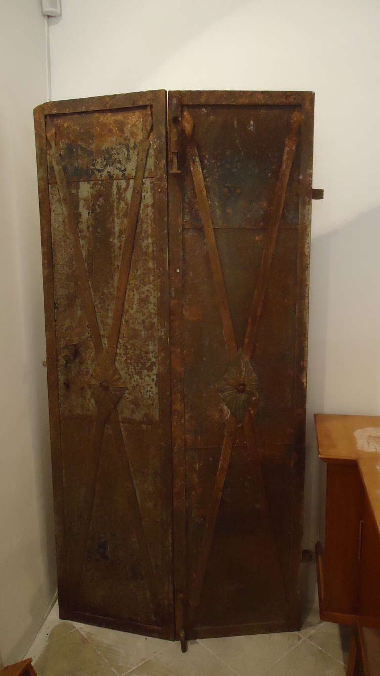 18th century baroque Iron Floding Door