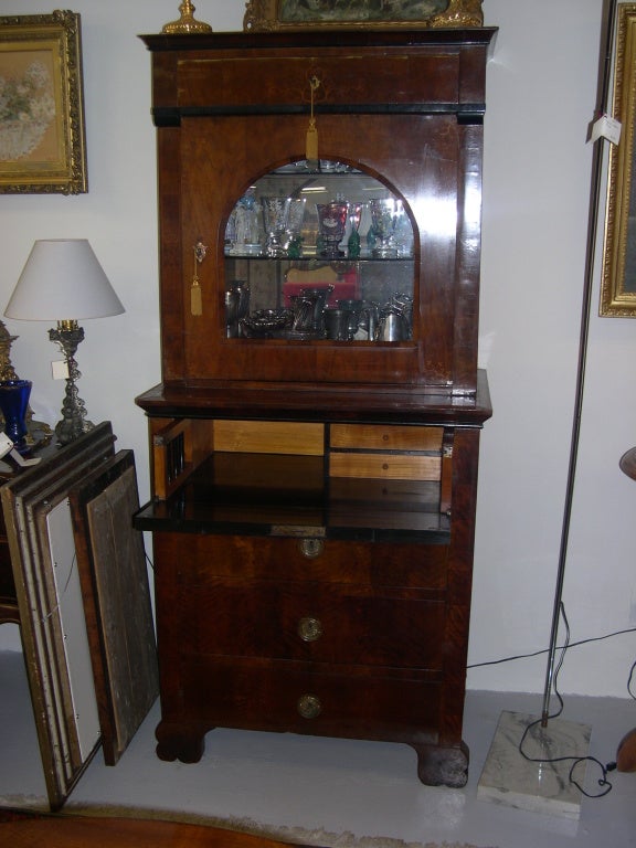 SALE! - Viennese Biedermeier Vitrine/ Writing Desk/Secretaire