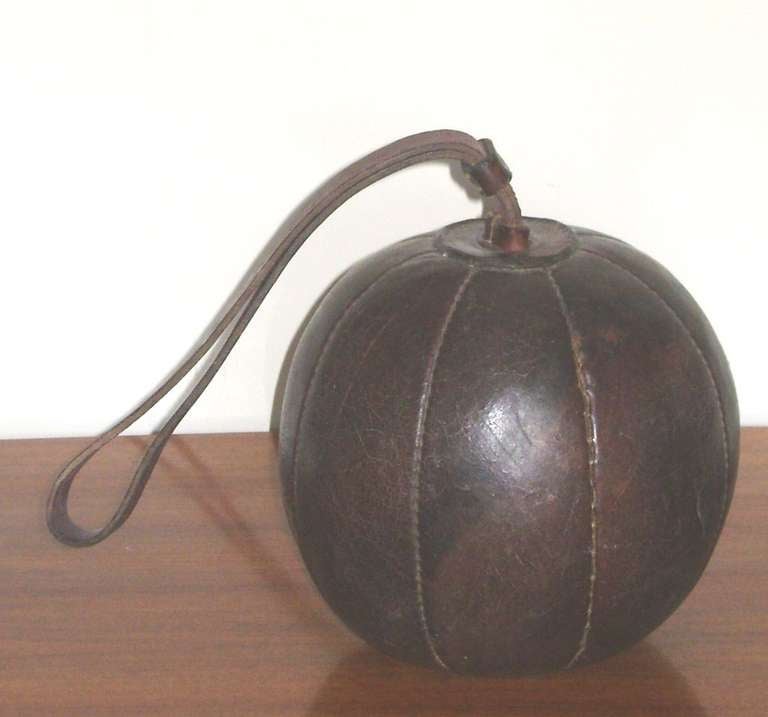 Sporting Art Antique Leather Boxer's Ball