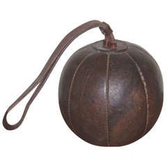 Antique Leather Boxer's Ball