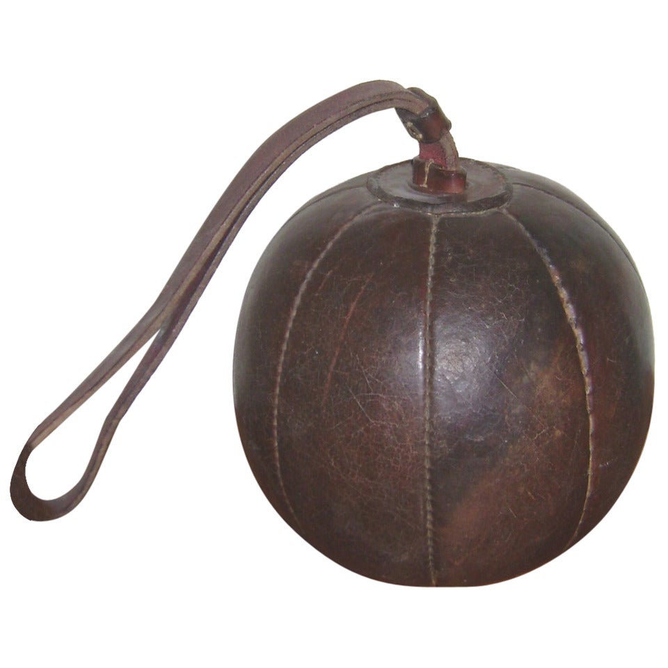 Antique Leather Boxer's Ball