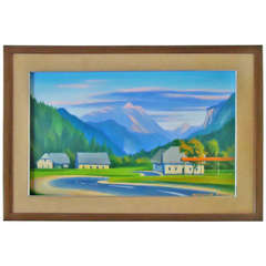 European Fotorealism 20th Century Modern Painting, Signed