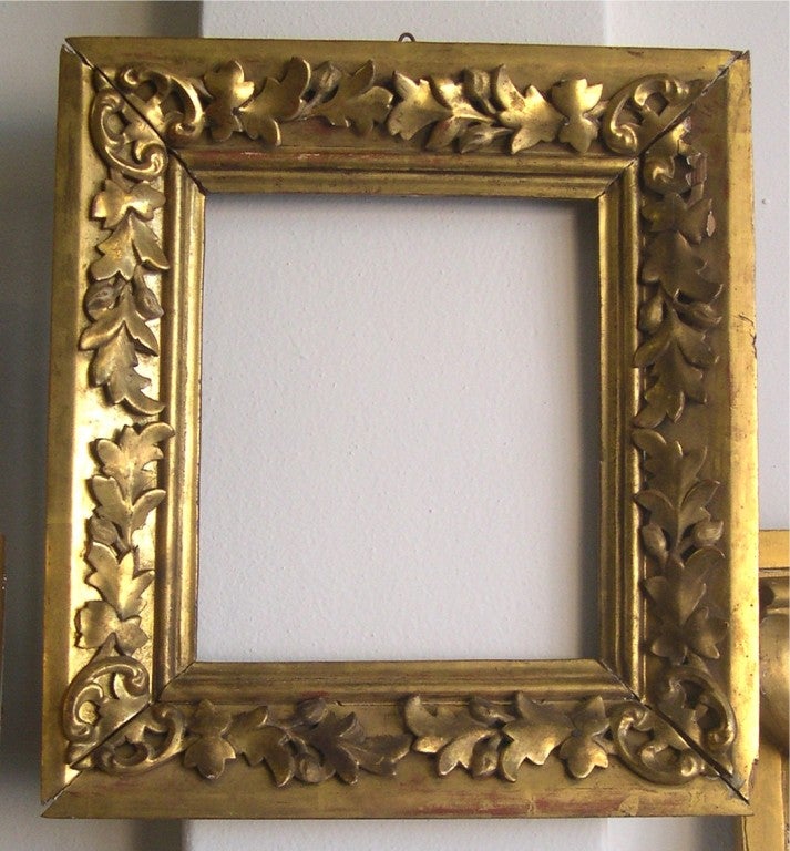 Russian 19 th c Wood Carved and Gilded Frame