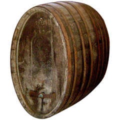 Vintage Huge Antique1834  Monastery Wine Barrel St Anna 1426 L